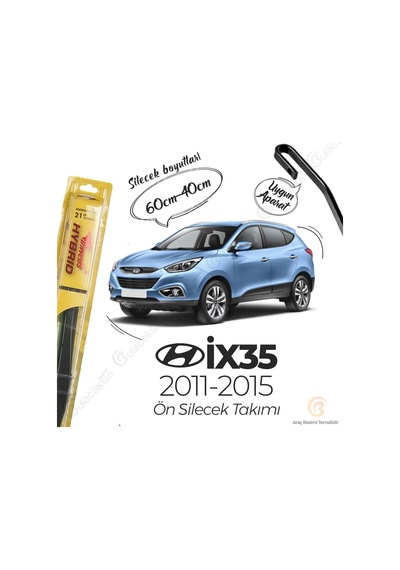 İnwells Hibrit Silecek Takımı Hyundai Ix35 2011-2015 İle Uyumlu
