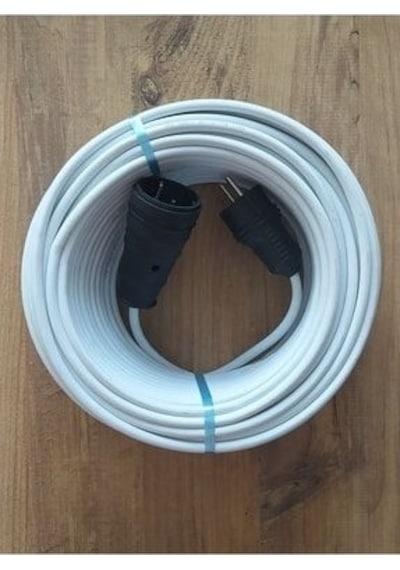 3x1.5 Ttr 50 Metre Çok Telli Beyaz Renk Izolasyonlu Topraklı Kauçuk Tekli Seyyar Uzatma Kablosu 1