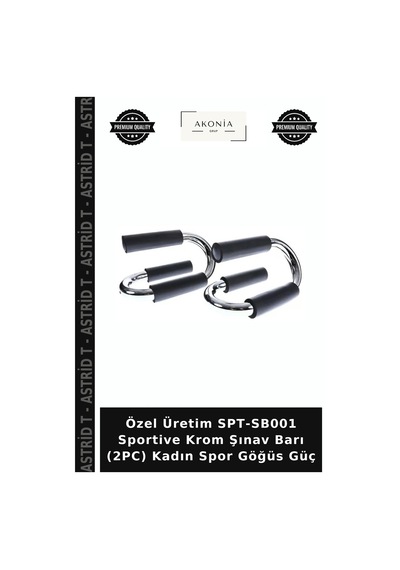 Özel Üretim Spt-sb001 Sportive Krom Şınav Barı 2pc Kadın Spor Göğüs Güç