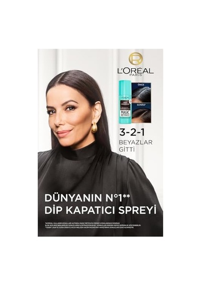 L'oreal Paris Magic Retouch Beyaz Dipleri Kapatıcı Sprey 75 Ml - Siyah 00