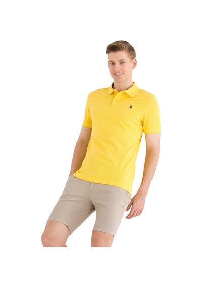 U.S. Polo Assn. Erkek Polo Yaka T-shirt Sari