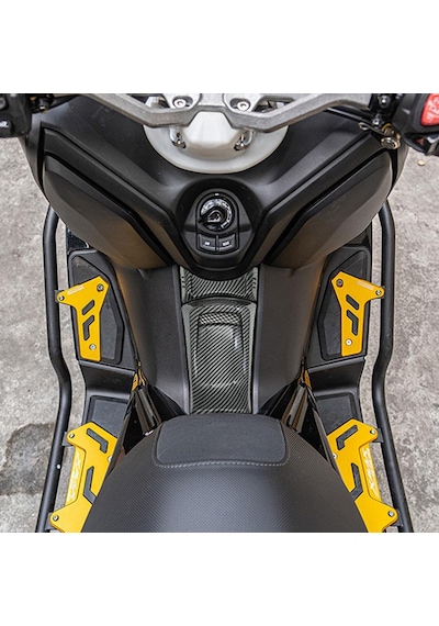 Xmax Techmax 250/300 2023-2024 Benzin Depo Üzeri Koruma Kapak Seti Siyah