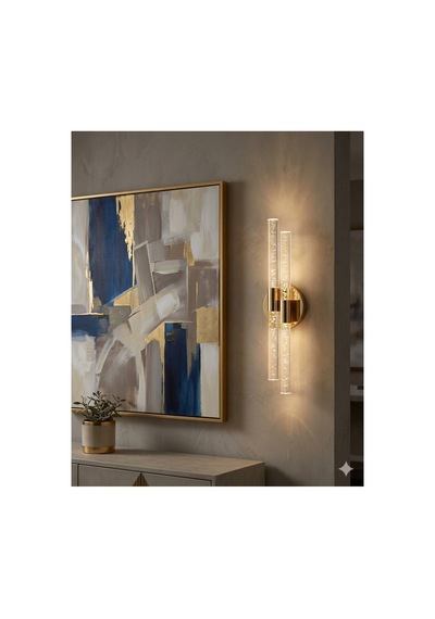 Bubbleflux Dubble Medium 40 Cm Modern Tasarım Led Aplik - Duvar Lambası - Gold - Elektrikli - Kumandalı - Günışığı Gold Elektrikli Kumandalı