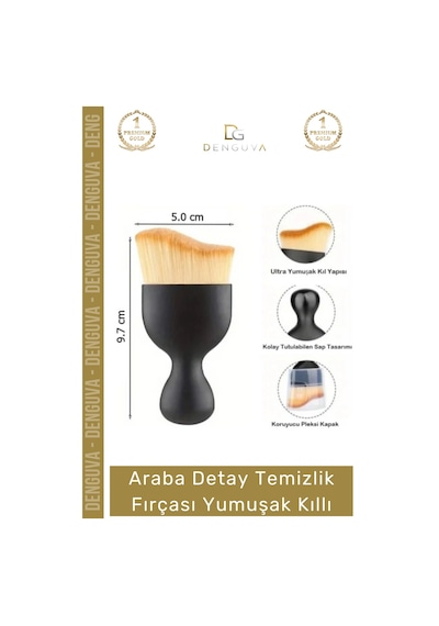 Otofırçası Araç Detay Hassas Yüzey Çizmez Ergonomik Profesyonel Toz Temizlik Fırçası Yumuşak Kıllı