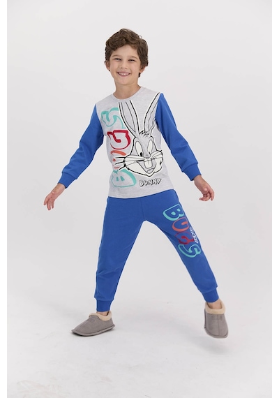 Bugs Bunny Lisasnslı Karmelanj Erkek Çocuk Ribanalı Pijama Takımı 5274-28060 Kar Melanj Bugs Bunny Lisasnslı Karmelanj Erkek Çocuk Ribanalı Pijama Takımı 5274-28060 Kar Melanj