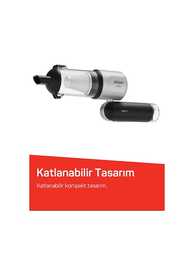 Arzum AR4500 RushX 17000Pa 6-in-1 Şarjlı Kablosuz Güçlü Araç İçi Süpürge