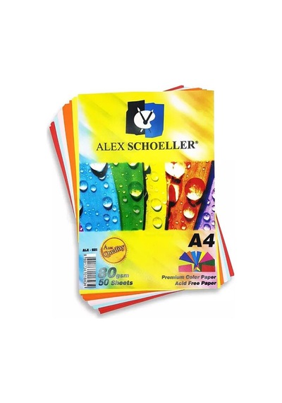 Alex Fotokopi Kağıdı 10 Renk A4 50'li ALX-621