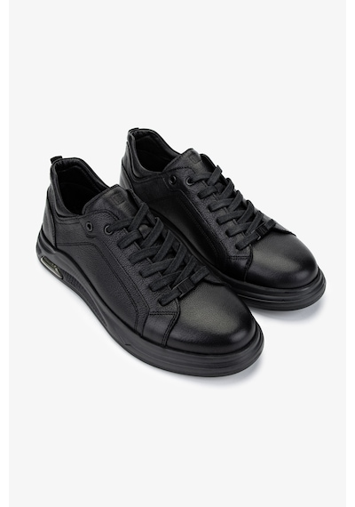 Valmenti Erkek Hakiki Deri Siyah Deri Sneakers & Spor Ayakkabı 298 2797-9697 Erk Ayk Y25 Sıyah Dr Siyah