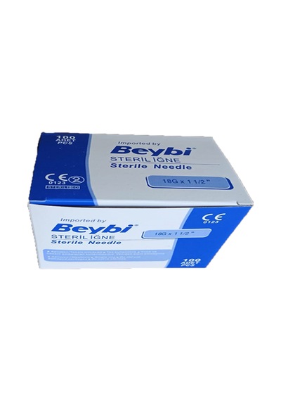 Beybi 18Gx11/2" Steril PEMBE İğne Ucu 100 ADET