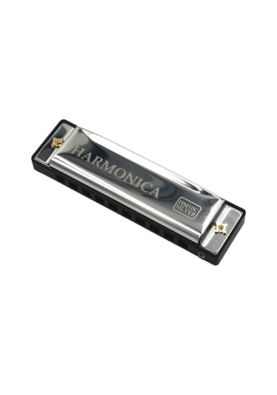 Hermann Mayer Hm10c Silver Harmonica - Domajör Mızıka