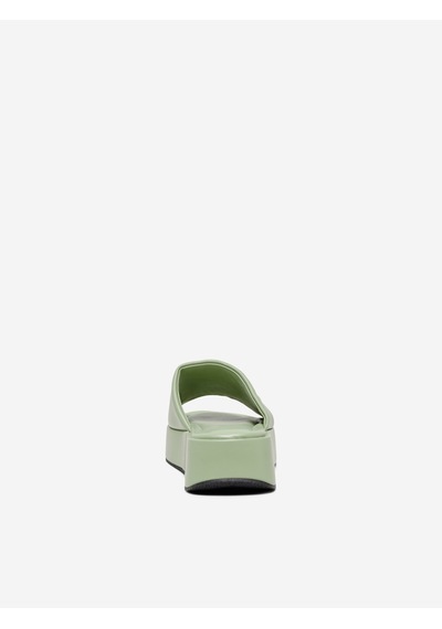 Only Minimalist Platform Terlik - Günlük, Rahat, Şık Kadın Ayakkabısı Yeşil