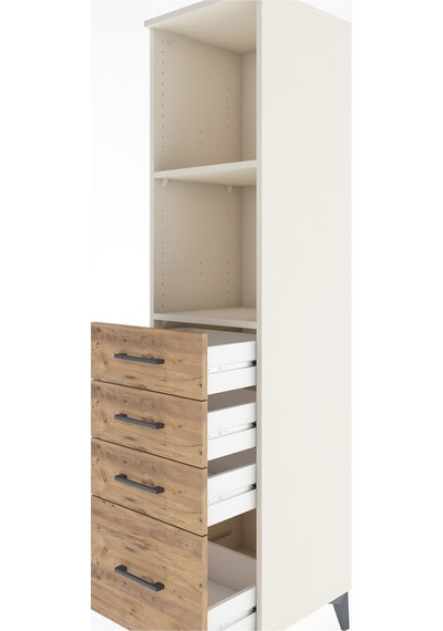 Hyperion Dolap 2 Raflı 4 Çekmeceli 44x44x182 Aytaşı-çam Aytaşı