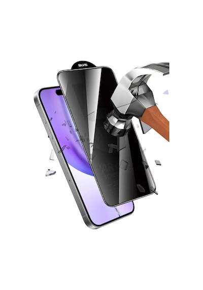 Apple iPhone Uyumlu,  15 Pro Max 5d Privacy Diamond Hayalet Cam Ekran Koruyucu