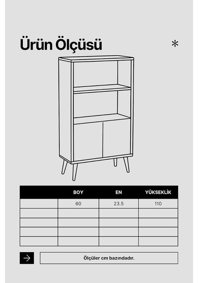 Luce Kitaplık, Meşe, İskandinav Tasarım, Suntalam Gövde Diğer