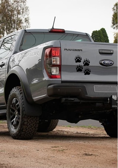 4 Adet Off Road Pençe Sticker Oto Sticker Siyah 10 Cm