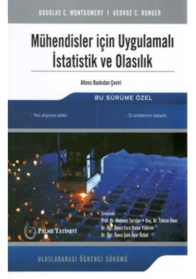 Mühendisler için Uygulamalı Istatistik ve Olasılık Palme