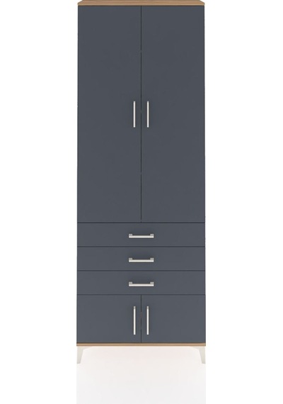 Arges Dolap 4 Raflı 3 Çekmeceli 4 Kapaklı 88x30x243 Çam-antrasit Atlas Çam Arges Dolap 4 Raflı 3 Çekmeceli 4 Kapaklı 88x30x243 Çam-antrasit Atlas Çam