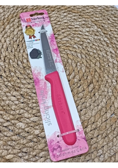 Sürmene 61004 Mutfak Bıçağı 9,50 Cm Nar Çiceği Çok Renkli
