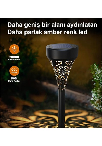 Güneş Enerjili Bahçe/çim Aydınlatma 6 Adet/gt-sl17n
