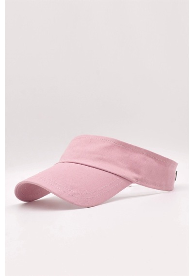 Külah Kadın Pembe Tenis Vizör Cap Yazlık Spor Plaj Şapkası