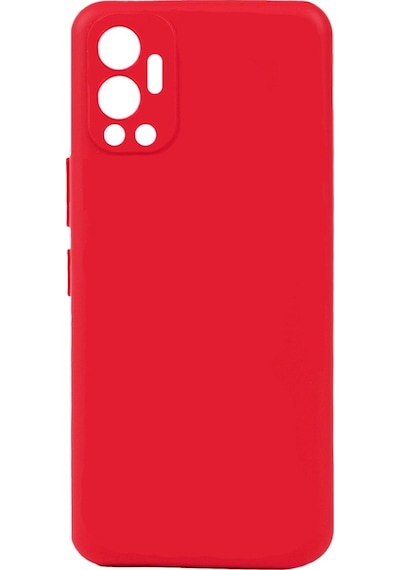 Kilifone - İnfinix Uyumlu Hot 12 - Kılıf Mat Soft Esnek Biye Silikon - Kırmızı