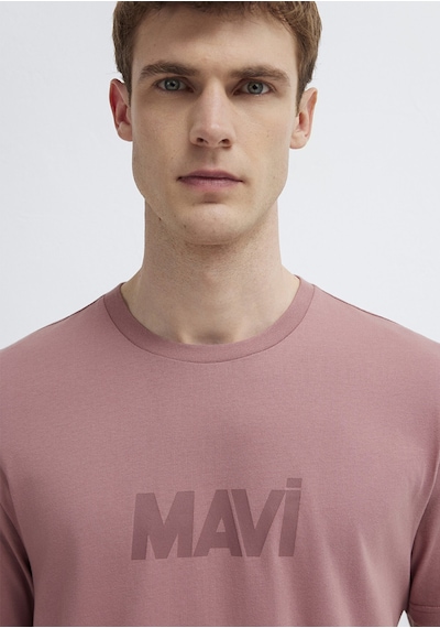 Mavi - Mavi Logo Baskılı Pembe Tişört 0612896-70948