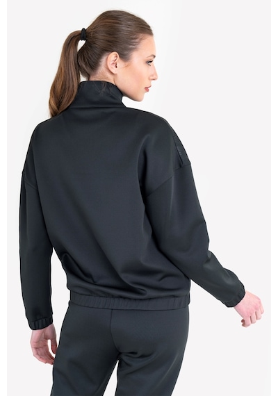 Lescon Siyah Kadın Fermuarlı Sweatshirt 23n-2124 Siyah