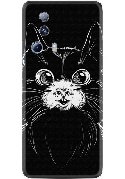 Xiaomi 13 Lite Kılıf Resimli Desenli Silikon Platinium Series Komik Kedi 1863
