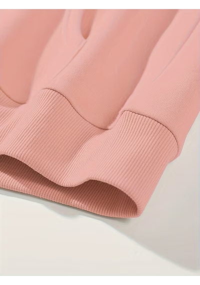 Nevermind Sevgili Kombini Hoodie Merry Christmas Baskılı Çift Kapüşonlu S Pembe