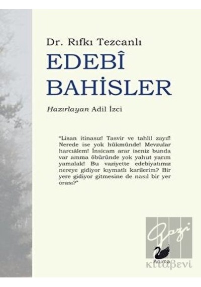 Edebi Bahisler - Rıfkı Tezcanlı - Anima