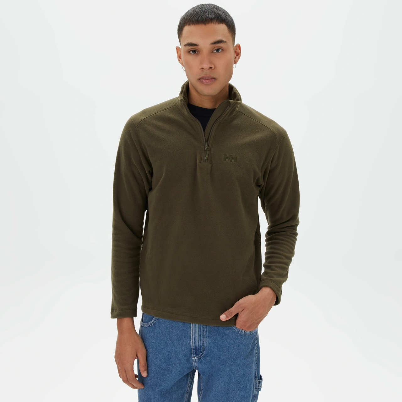 Helly Hansen Daybreaker Zip Fleece Erkek Yeşil Polar - 12001 Yeşil