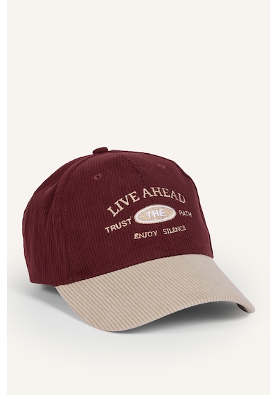 Defacto Erkek Fitilli Kadife Cap Şapka D5483ax26wnbr238 Bordo-br238