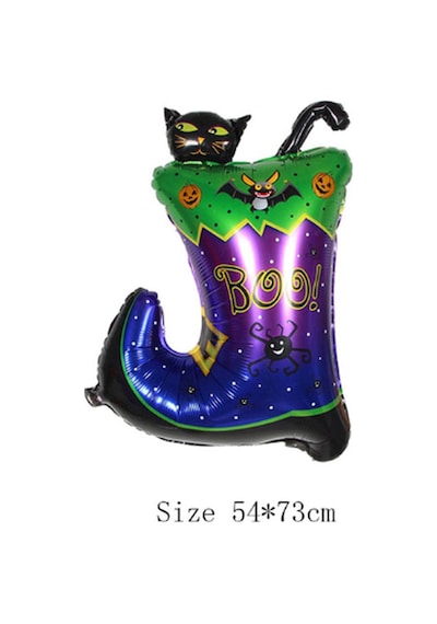 Halloween Çizmeli Kara Kedi Folyo  Balon
