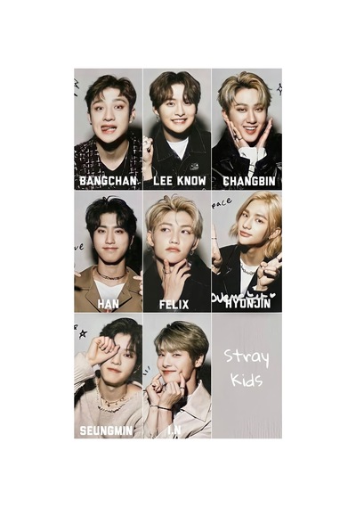 Straykids 3 No -kpop- 9 Lu Fotokart Seti