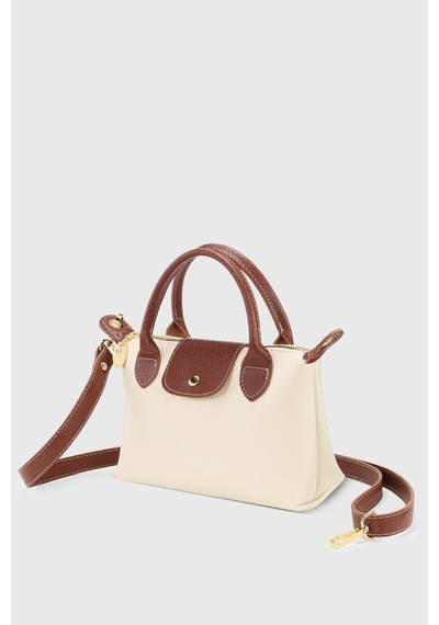 Housebags Krem Çok Yönlü Deri Çapraz Askılı Çanta Bej Soft Krem