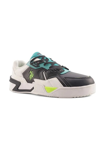 U.s. Polo Assn. Denver 4pr Çocuk Sneaker Siyah Beyaz Siyah Beyaz