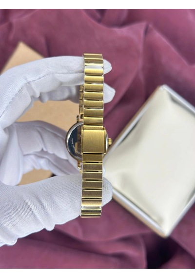 Gold Kordon Pudra Kadran Kadın Kol Saati Altın