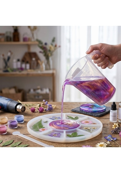 Plastik Kulplu Ölçü Kabı Beher 500 Ml 1/2 Litre Şeffaf