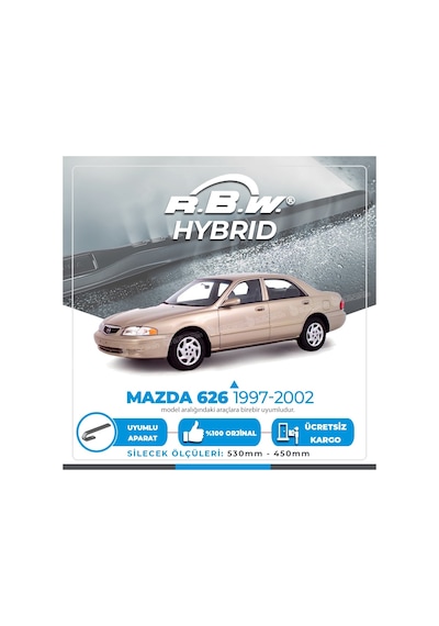 Rbw Hybrid Mazda 626 1997 - 2002 Ön Silecek Takımı - Hibrit