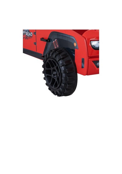 Arabalı Yatak, Jeep Arabalı Yatak - Kırmızı + 1 Adet Comfort Yatak