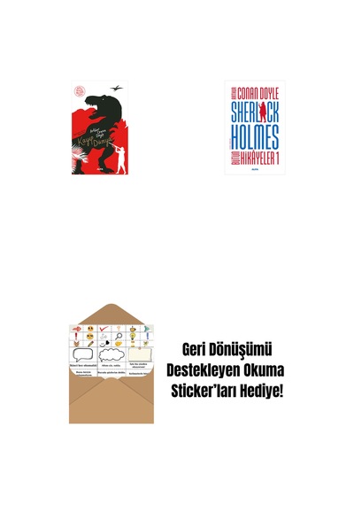 Kayıp Dünya + Sherlock Holmes - Bütün Hikayeler 1 Ciltli + Okuma Sticker'ları