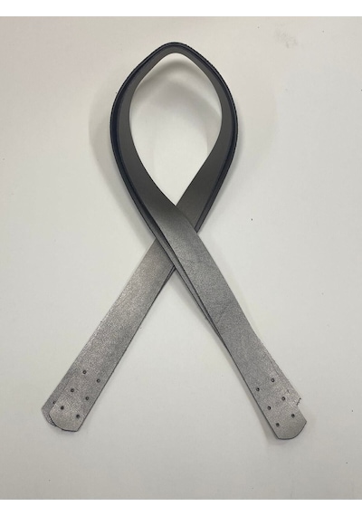 Karantuhafiye Dikmeli Spor Sap / Çanta Sapı / Deri Dikmeli Sap 70 Cm Silver Silver Çok Renkli