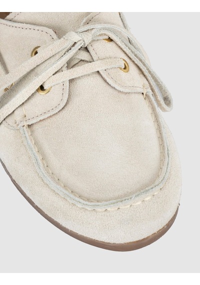 Süet Bej Kadın Mule Loafer