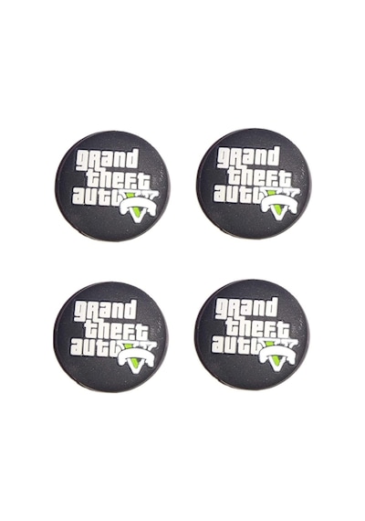 Cafele PS4 - PS5 - Xbox One X/S - Series X - Series S Analog Koruyucu Silikon Pad GTA V Beyaz