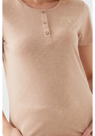 Pierre Cardin 8521 Tropical Vibes Kadın Kısa Kol Pijama Takım 001