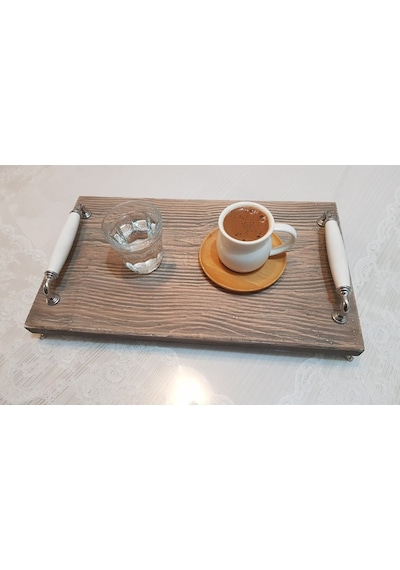 Mdf Sunum Tepsisi Çay Kahve Tepsisi 20cm 35cm