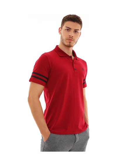 T8585 Dewberry Erkek T-shırt-bordo Bordo