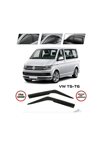 Vw Transporter T5 Cam Rüzgarlığı İki Parça