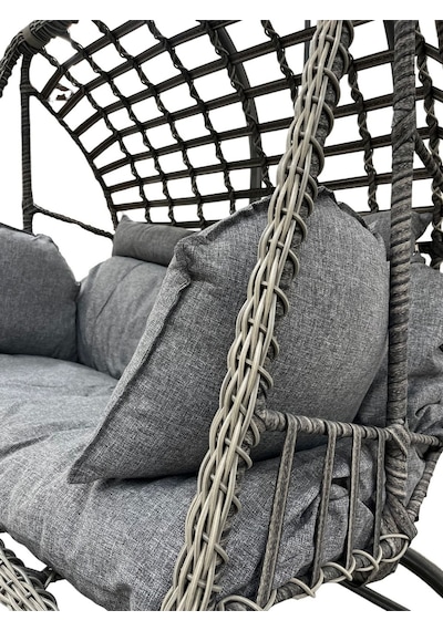 Tu Tienda İki Kişilik Rattan Örgü Salıncak,antrasit Antrasit Tu Tienda İki Kişilik Rattan Örgü Salıncak,antrasit Antrasit