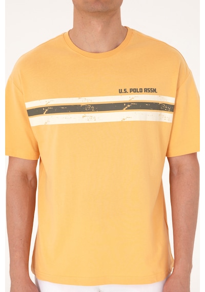 U.S. Polo Assn. Erkek Comfort Fit Turuncu Bisiklet Yaka Tişört 50306912-VR202 U.S. Polo Assn. Erkek Comfort Fit Turuncu Bisiklet Yaka Tişört 50306912-VR202